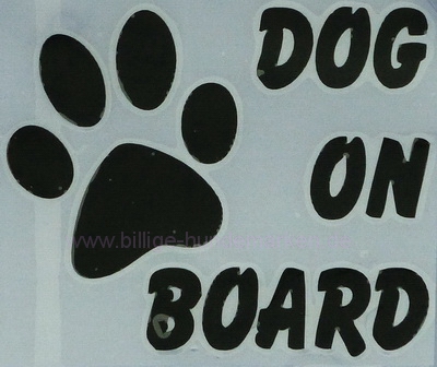 Aufkleber Dog on Board